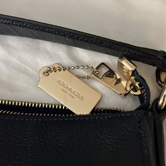 Coach Hobo Dark Navy Leather Convertible Shoulder Bag - Picture 7 of 7